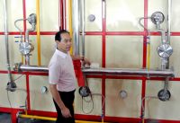 华艺卫浴128米新型节能隧道窑点火仪式圆满成功