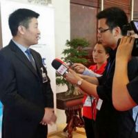 中国非洲联合工商会蔡立华先生到访金枝玉叶水晶灯星光店