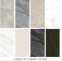 升华陶瓷通体大理石瓷砖新品，750x1500规格演绎石尚之美