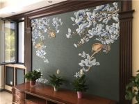【领绣】柏悦南山—小美风格实景案例，家的档次看墙布