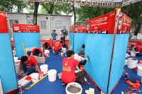第六届德高好师傅国际贴砖争霸赛,首场校园赛成功举办