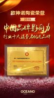 欧神诺荣获第六届中国品牌影响力评价成果两项大奖评价成