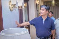邢涛先生一行莅临兰舍硅藻泥产业园参观指导