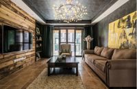 一统家居：这套“墙”混搭的135㎡美式复古，不常见但也美