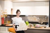 女神袁姗姗亮相欧铂丽颜值新品发布会暨新生代家居论坛