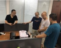 创业慧康副总经理叶向东一行到访驰纳物联网总部