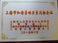 安信地板荣获上海市和谐劳动关系达标企业称号