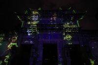 科技延续东巴文化Vivitek(丽讯)投影机打造绝美木府灯光秀
