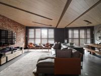 喜欢工业粗狂风的看这里 那一面红砖墙也太亮眼了