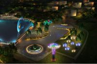 印象边礁，黄沙绿洲，鸿雁照明点亮东海美丽乡村