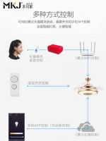 天猫精灵智能AI语音摇控木可家吊扇灯行业率先上市