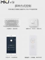 天猫精灵智能AI语音摇控木可家吊扇灯行业率先上市