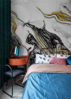 【领绣】当大理石纹与蓝色相遇 原来可以这样子