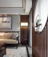 140㎡现代中式，尚欧国际家居：镂空隔断的“移步换景”有点酷