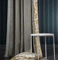 【玉兰】窗帘|绿豆灰最为清新的优雅气质