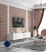 几何碰撞，科翔墙布让家成为艺术品