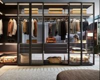 华府板材丨明星豪宅流行装这样的透明衣柜