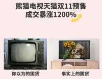 天猫双11国货表现让人惊喜： 熊猫电视预售涨12倍