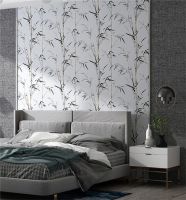 晨起看竹，科翔墙布还你一方清雅