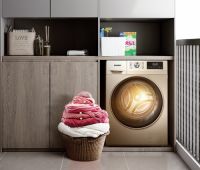 衣服好几天晾不干？洗烘一体的滚筒洗衣机为你解忧