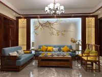 【领绣】这是一套豪宅 刺绣 布与实木相搭配