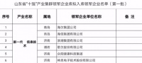 山东省公示“十强”产业集群领军企业：海尔居榜首