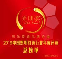 家的开关被评为2019年度中国照明灯饰行业“十大电工品牌”！