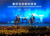 美国前总统奥巴马会见重庆高田工贸董事长谭干荣