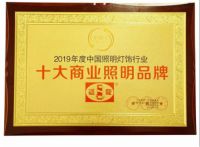 迴龙灯饰荣获2019光明奖“十大商业照明品牌”