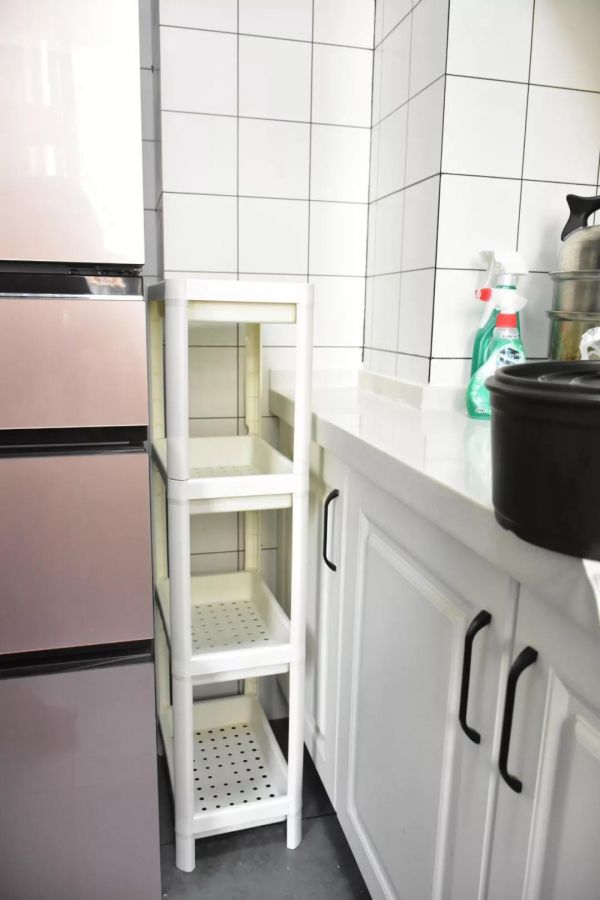 有了可组装的异形收纳架 厨房的死角也能被利用！