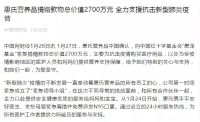 254家外企捐赠13.78亿元，美国企业排第一，占比27.9%