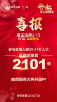 开年首个直播线上购  帝王洁具一小时成交2000单！