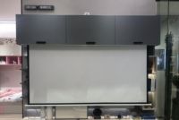 90寸投影幕酷玩影院，欧铂丽轻奢定制电视柜为客厅增格调