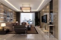 装修美图 | 首开国风上观 123 平米现代风格浪漫简约 (4)张