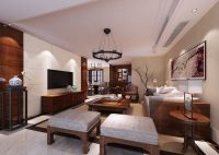 装修美图 | 中央景城 109 平米现代风格沉色黯香--中央景城 (3)张