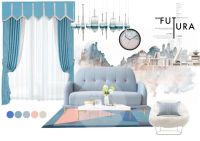 【玉兰家居】帘款 | 水天一色