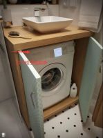 现在洗衣机不流行放阳台 塞洗手台下不占地更方便