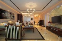 家居美图 | 龙湖时代天街 145 平米美式风格午后阳光于此邂逅 (4)张