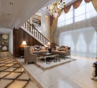 家居美图 | 恒星皇家花园 220 平米新古典风格自然的高贵风 (9)张