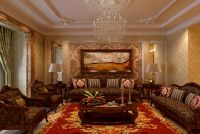 设计案例 | 东胜紫御府 146 平米新古典风格东胜紫御府-三居-欧式风情 (6)张