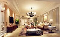 设计案例 | 合能西贵金沙 115 平米美式风格混合欧美的小清新   (4)张