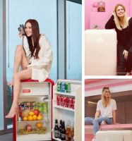 浪漫温馨的二人世界，有HCK哈士奇复古小冰箱的陪伴