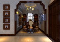 家居美图 | 伍号院 120 平米混搭风格厚重欧风 (9)张