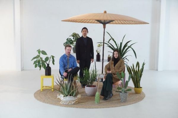  品物流形主创设计师Christoph John、张雷及Jovana Zhang（左至右）