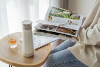 烧水+保温+控温3位一体，东菱电热水杯让出差旅行事半功“杯”！