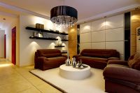 装修美图 | 鲁能领秀城 143 平米现代风格领秀城143平现代风格装修效果图 (6)张