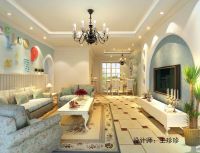 家居美图 | 保利花园 97 平米美式风格保利花园田园美式 (5)张