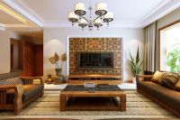 设计案例 | 红豆香江豪庭 125 平米东南亚风格东南亚 (8)张