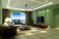 装修美图 | 御龙庭 141 平米东南亚风格碧云/抹茶之香 (5)张