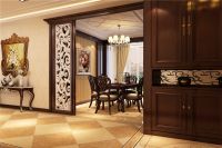 设计案例 | 首开国风上观 140 平米新古典风格木质 壁布 (8)张